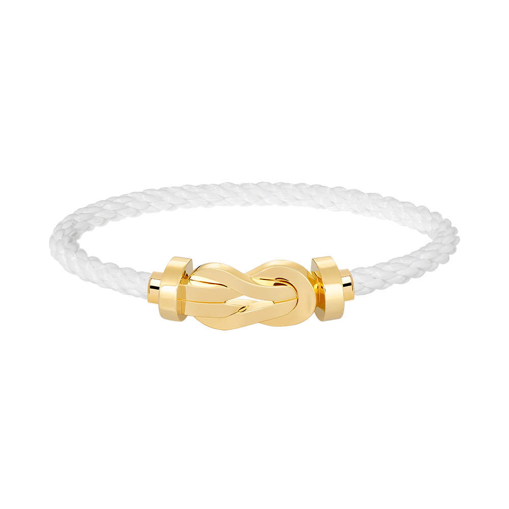 GlowCHANCE LARGE 8 FIGURE BUCKLE NO DIAMOND BRACELET GOLD