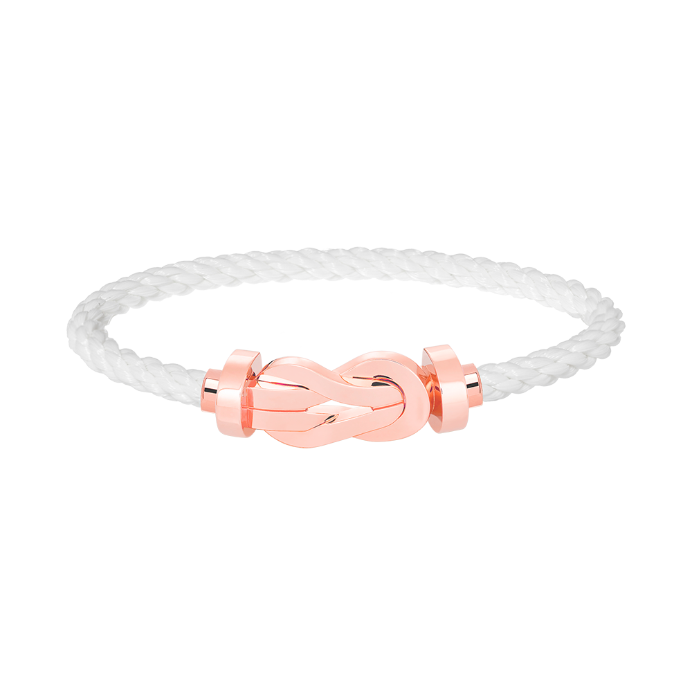 GlowCHANCE LARGE 8 FIGURE BUCKLE NO DIAMOND BRACELET ROSE GOLD