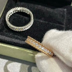 GlowPERLEE DIAMOND SILVER RING