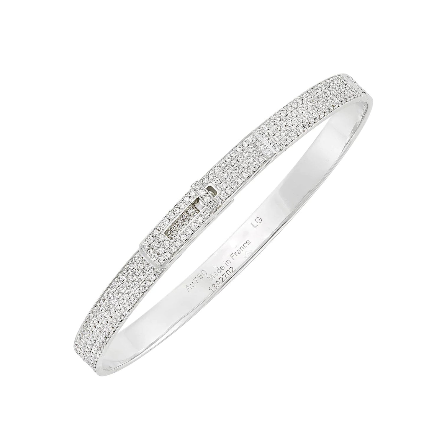GlowHM KELLY BRACELET IN SILVER AND FULL PAVE DIAMOND