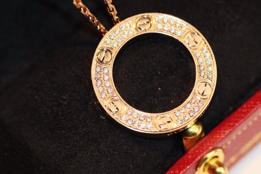 GlowLOVE NECKLACE ADJUSTABLE ROSE GOLD