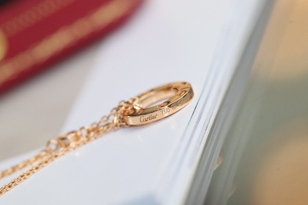 GlowLOVE NECKLACE ADJUSTABLE ROSE GOLD 2 DIAMOND