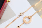 GlowLOVE NECKLACE ADJUSTABLE ROSE GOLD 2 DIAMOND