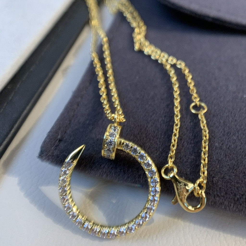 GlowJUSTE NECKLACE GOLD DIAMONDS