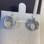 GlowJUSTE EARRINGS SILVER DIAMONDS