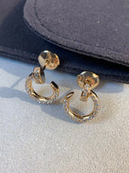 GlowJUSTE EARRINGS GOLD DIAMONDS