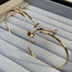 GlowJUSTE EARRINGS GOLD DIAMONDS 1.8MM