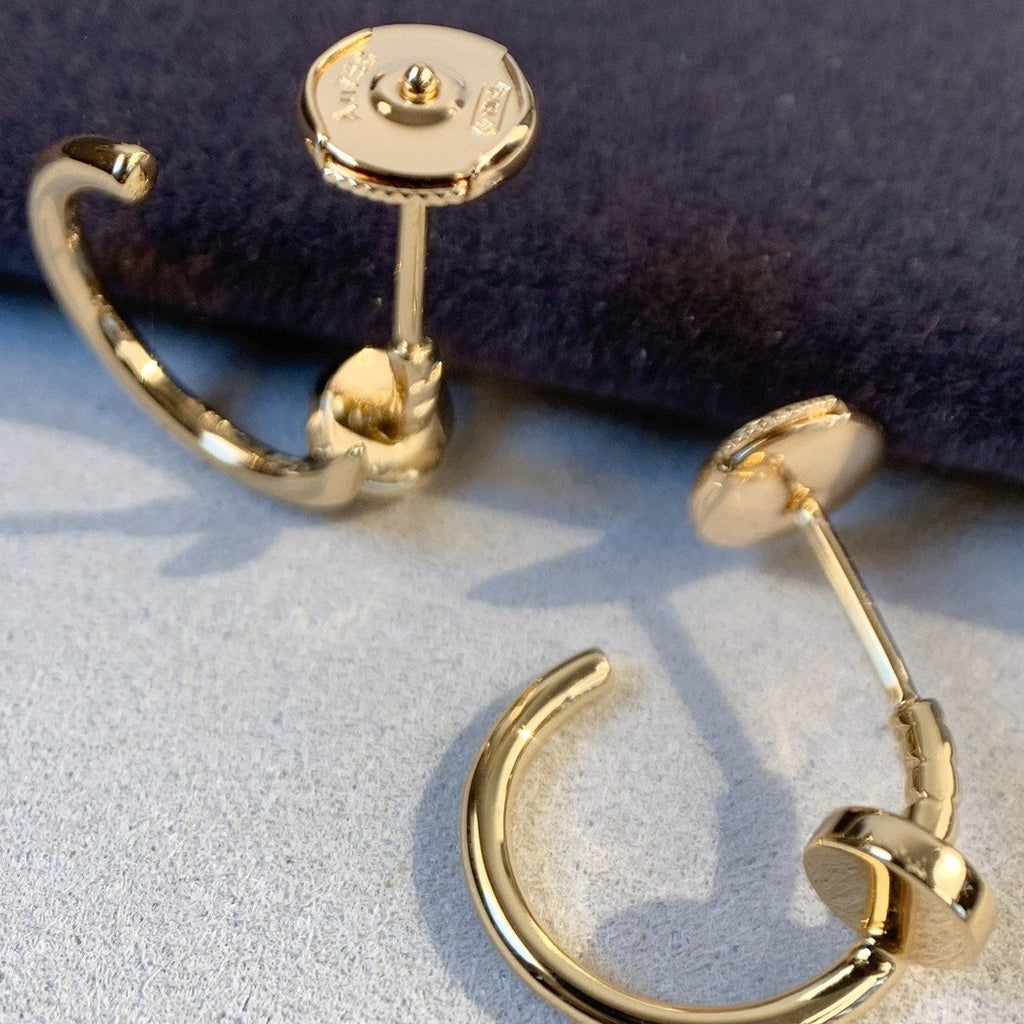 GlowJUSTE EARRINGS PINK GOLD