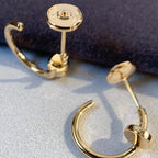 GlowJUSTE EARRINGS PINK GOLD