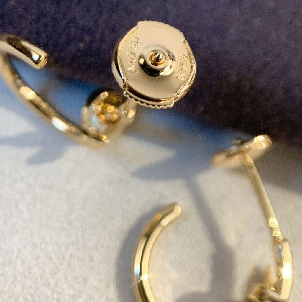 GlowJUSTE EARRINGS PINK GOLD