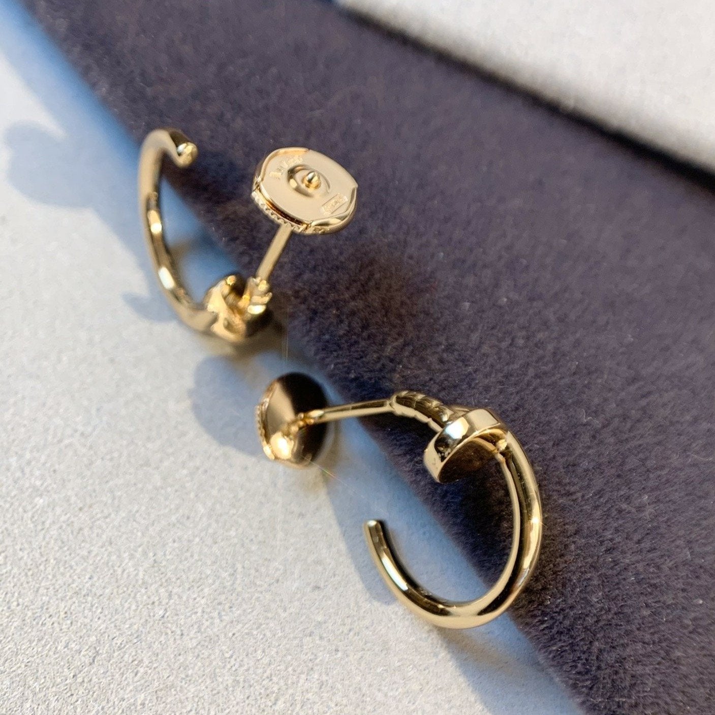 GlowJUSTE EARRINGS PINK GOLD