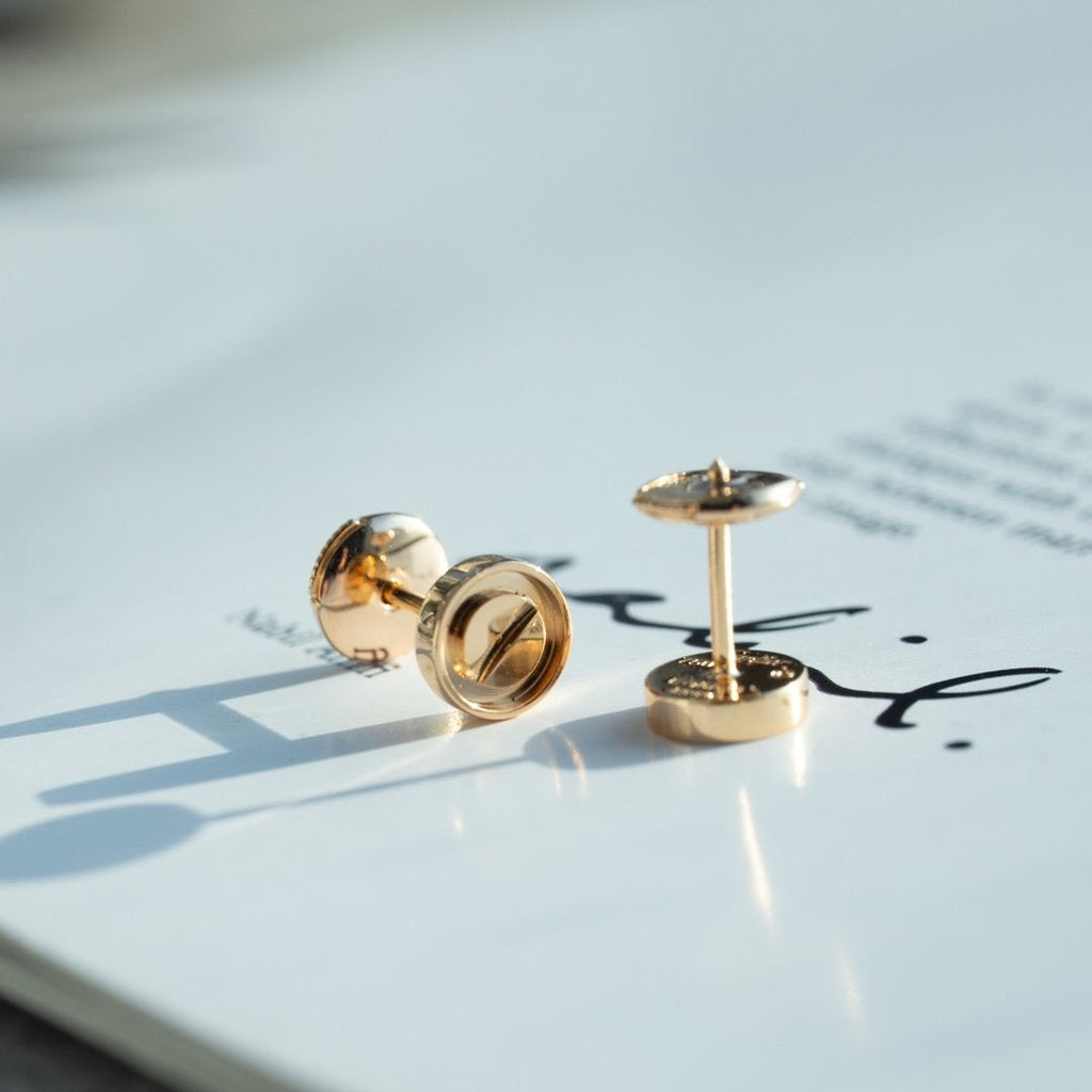 GlowLOVE EARRINGS PINK GOLD 10MM