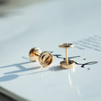 GlowLOVE EARRINGS PINK GOLD 10MM