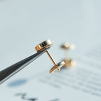 GlowLOVE EARRINGS PINK GOLD 10MM