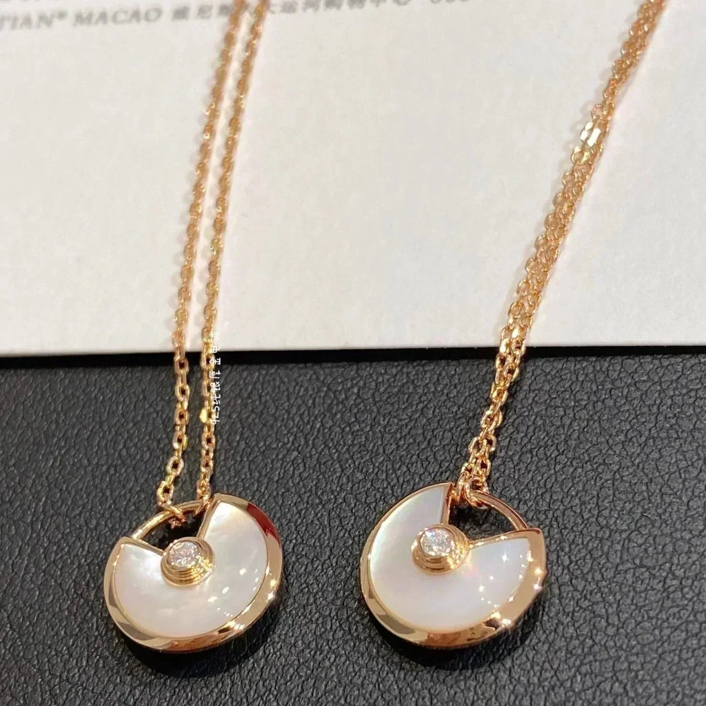 GlowAMULETTE ROSE GOLD MOP NECKLACE