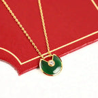 GlowAMULETTE GOLD MALACHITE NECKLACE