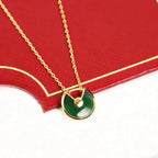 GlowAMULETTE GOLD MALACHITE NECKLACE