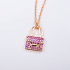 GlowCONSTANCE PEDANT PURPLE DIAMOND NECKLACE