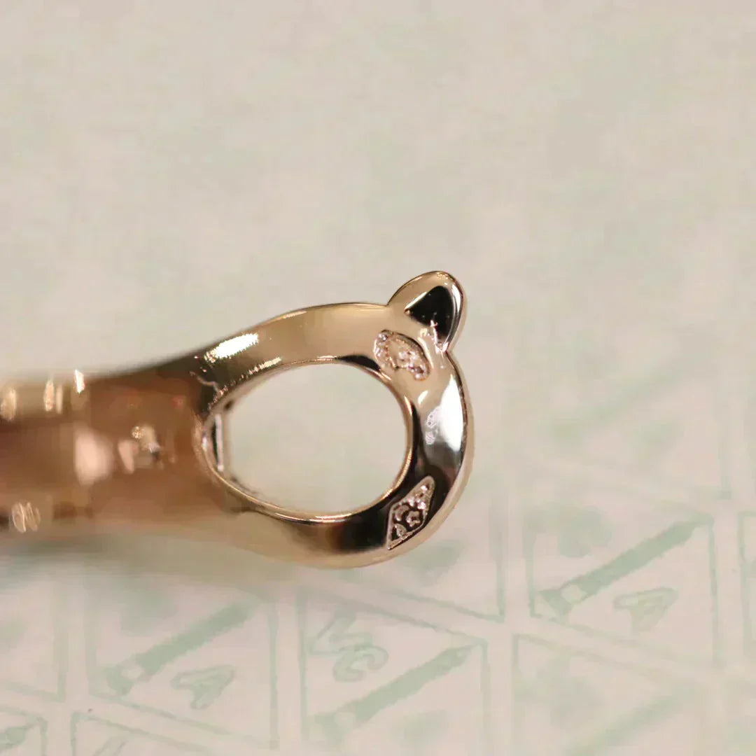 GlowCLOVER MEDIUM 1 MOTIFS FUll DIAMOND EARRINGS