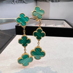 GlowCLOVER MALACHITE 3 MOTIFS GOLD