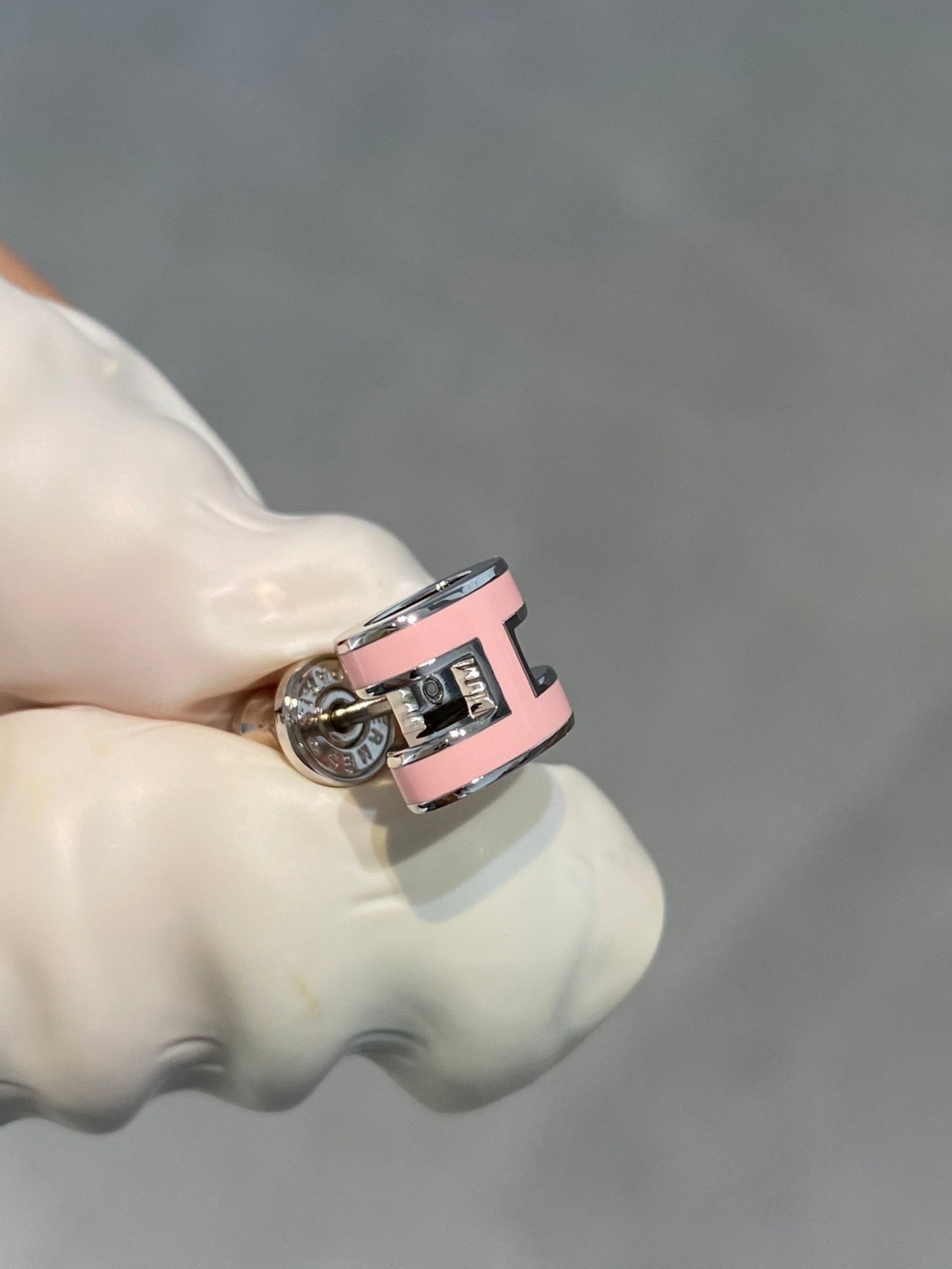 GlowMINI POP H SILVER EARRINGS PINK