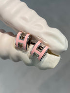 GlowMINI POP H SILVER EARRINGS PINK