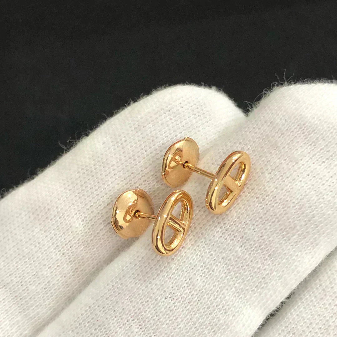 GlowCHAINE SMALL EARRINGS GOLD AND SILVER