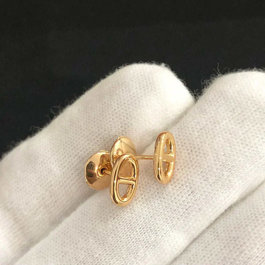 GlowCHAINE SMALL EARRINGS GOLD AND SILVER