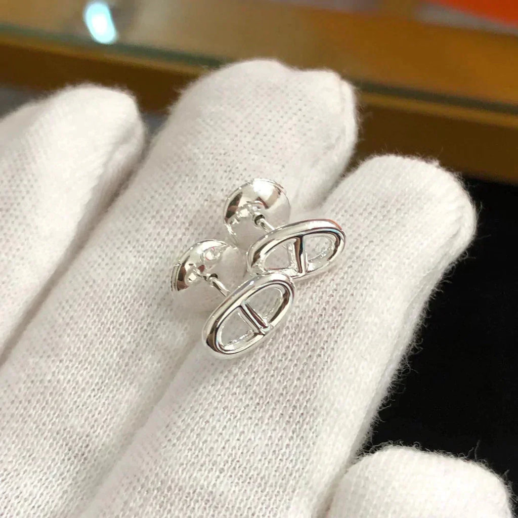 GlowCHAINE SMALL EARRINGS GOLD AND SILVER