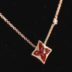 GlowSTAR NECKLACE PINK GOLD 1 DIAMOND