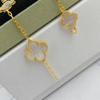 GlowMAGIC CLOVER MOP GOLD BRACELET 5 MOTIFS