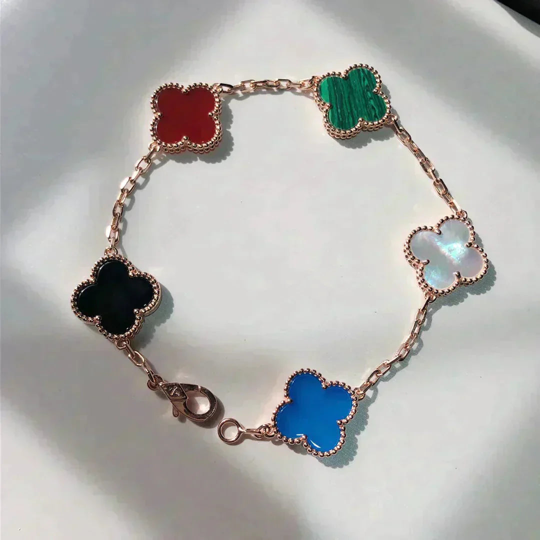 GlowCLOVER 5 MOTIFS MULTICOLOR  BRACELET