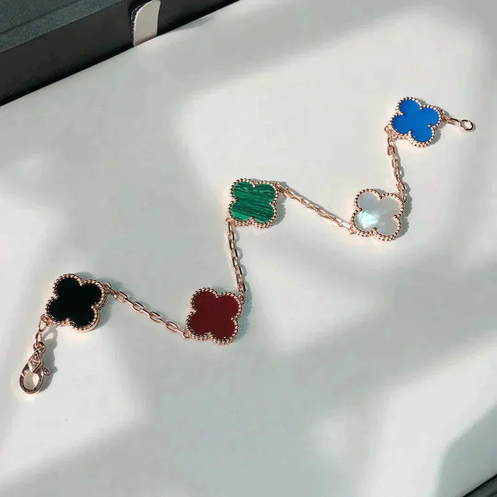 GlowCLOVER 5 MOTIFS MULTICOLOR  BRACELET