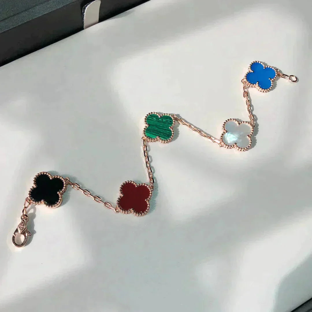 GlowCLOVER 5 MOTIFS MULTICOLOR  BRACELET