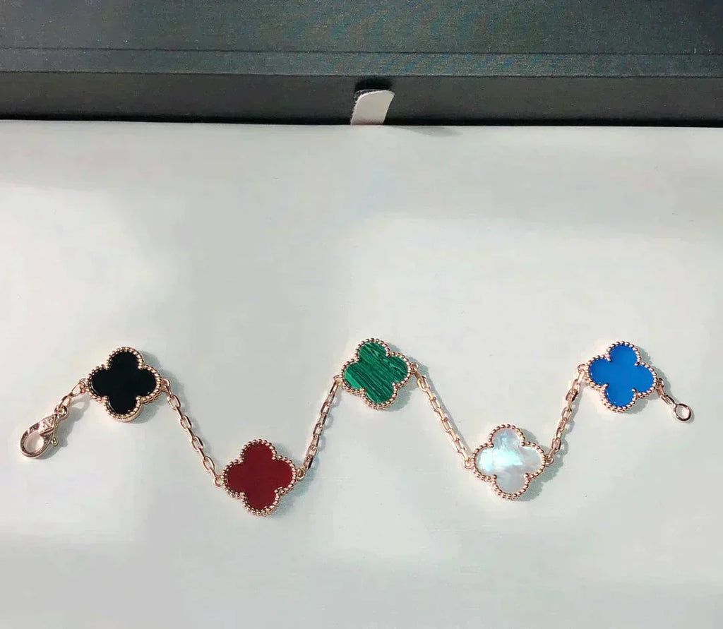GlowCLOVER 5 MOTIFS MULTICOLOR  BRACELET