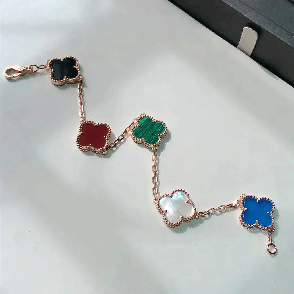 GlowCLOVER 5 MOTIFS MULTICOLOR  BRACELET
