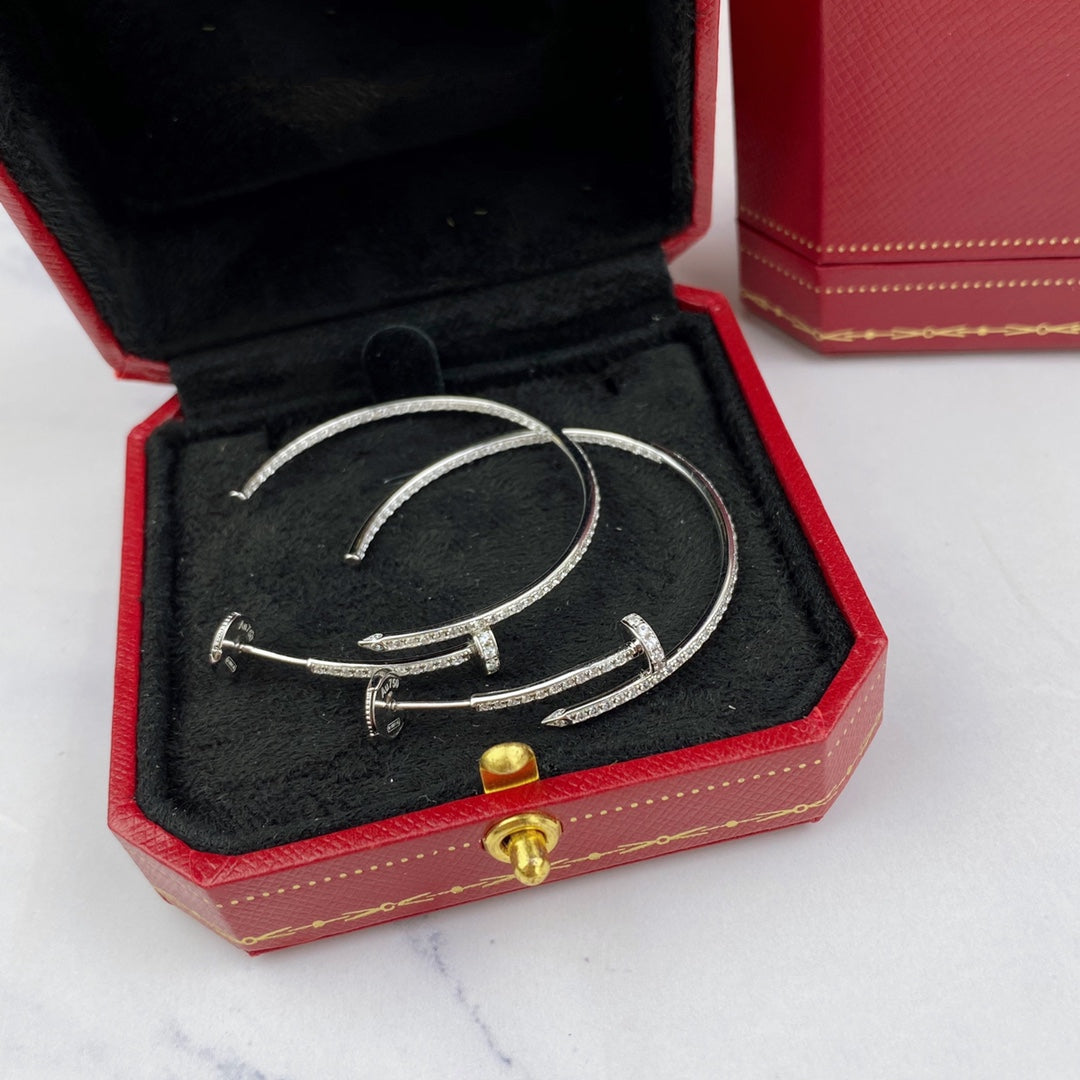 GlowJUSTE EARRINGS FULL DIAMONDS 1.8MM