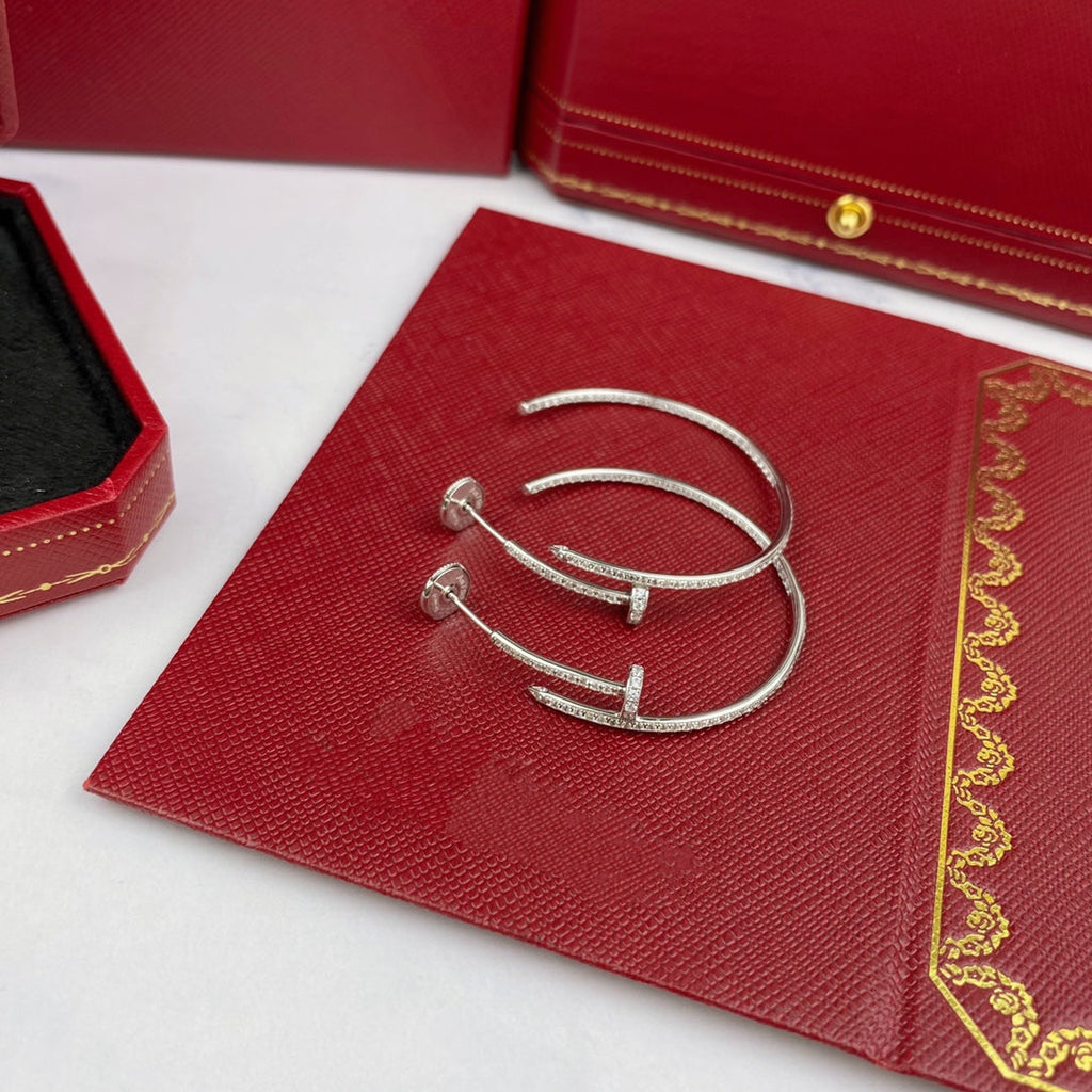 GlowJUSTE EARRINGS FULL DIAMONDS 1.8MM