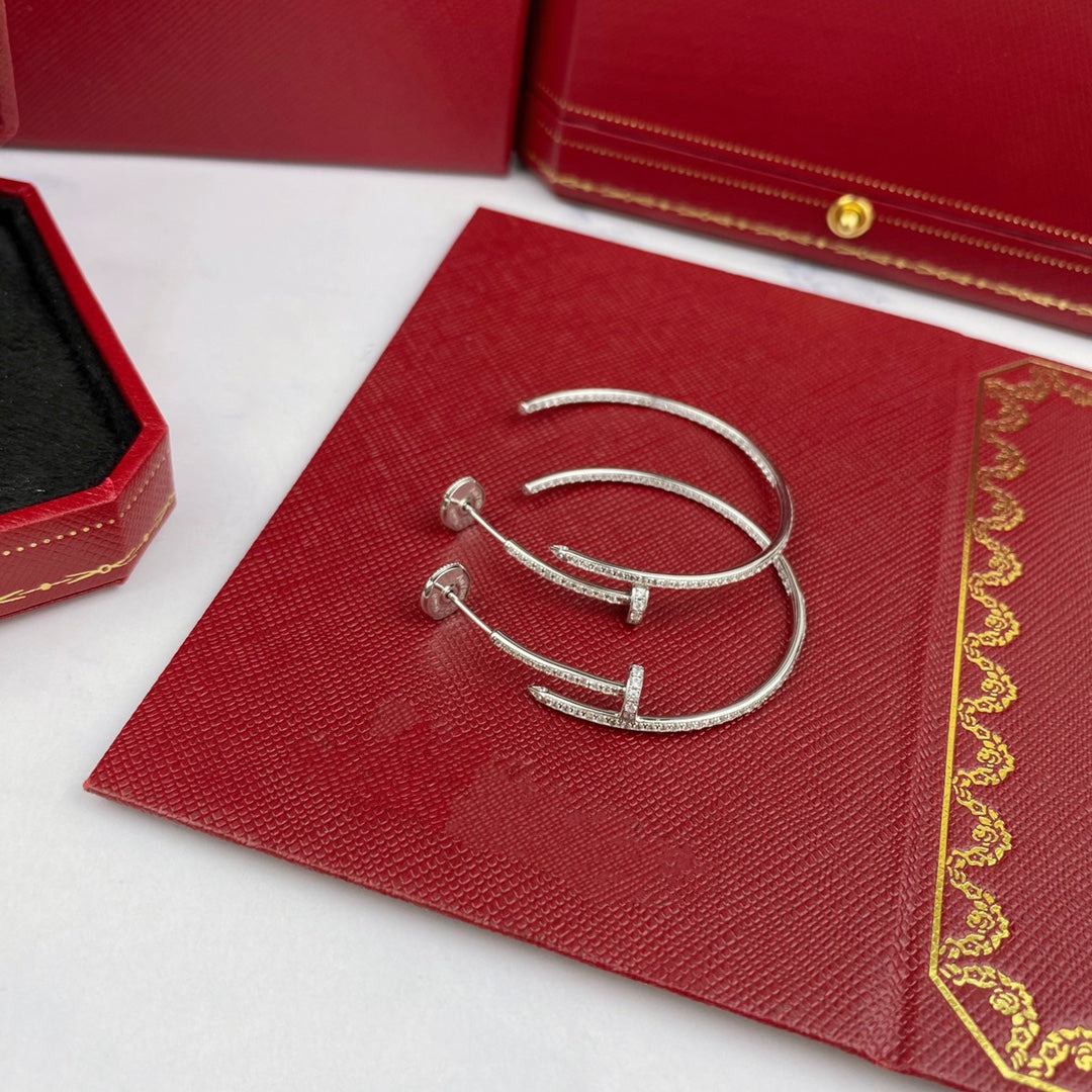 GlowJUSTE EARRINGS FULL DIAMONDS 1.8MM