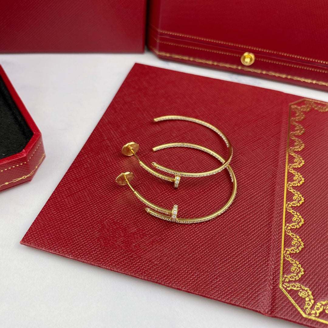 GlowJUSTE EARRINGS FULL DIAMONDS 1.8MM