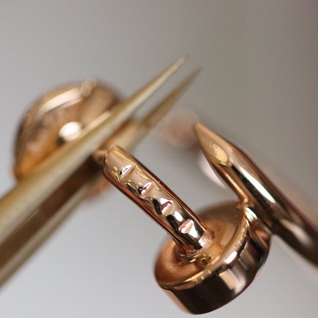 GlowJUSTE EARRINGS PINK GOLD