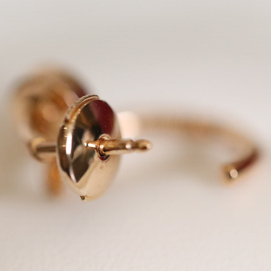 GlowJUSTE EARRINGS PINK GOLD