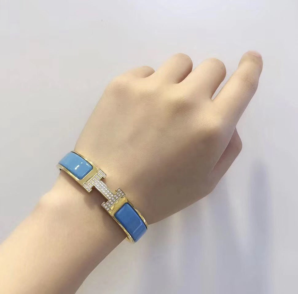 GlowH CLOUD BLUE BRACELET GOLD DIAMOND