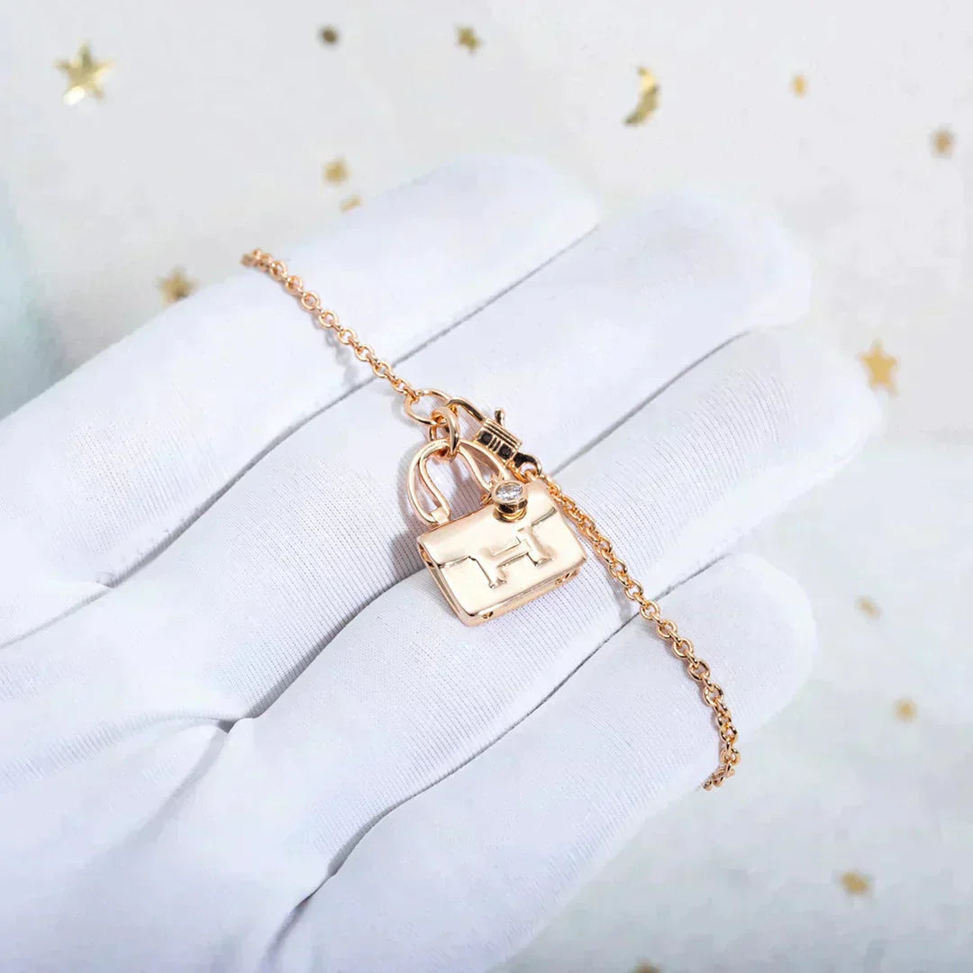 GlowAMULETTE PEDANT ROSE GOLD NECKLACE