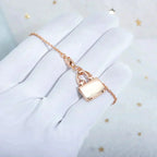 GlowAMULETTE PEDANT ROSE GOLD NECKLACE