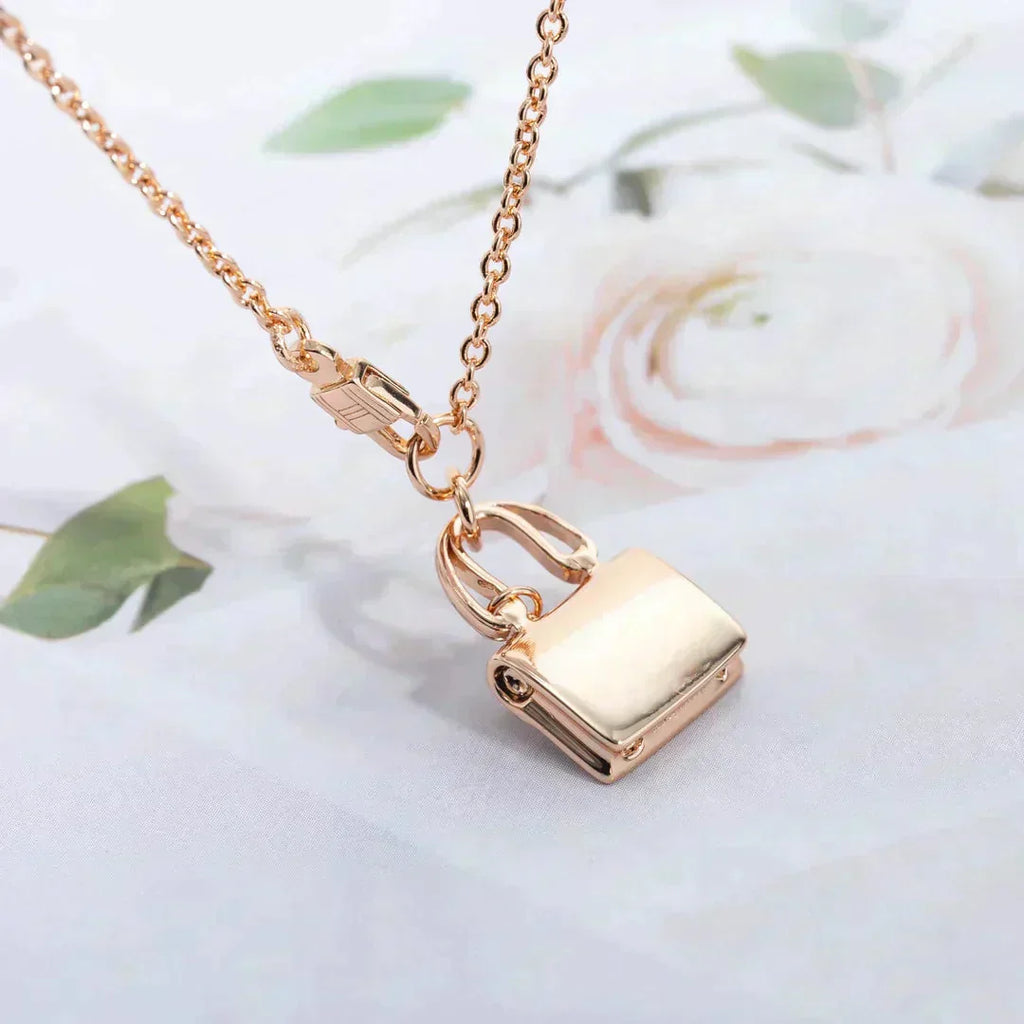 GlowAMULETTE PEDANT ROSE GOLD NECKLACE
