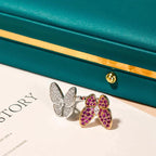 GlowTWIN BUTTERFLY DIAMOND RING