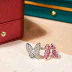 GlowTWIN BUTTERFLY DIAMOND RING