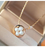 GlowSUN MOP GOLD 1 DIAMOND NECKLACE