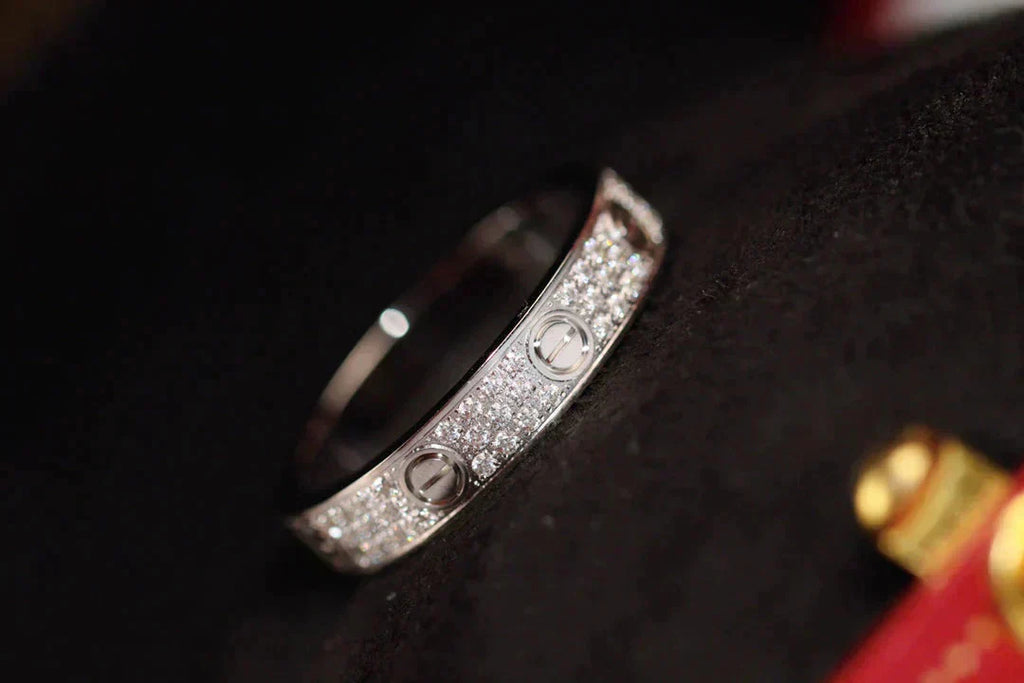 GlowLOVE RING 3.6MM DIAMOND PAVED
